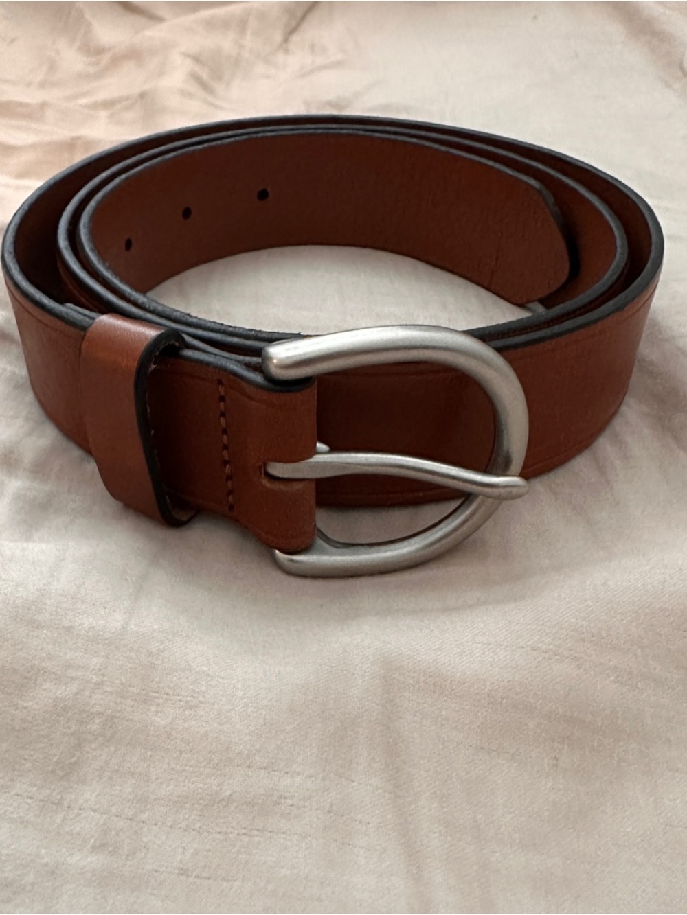 **SOLD**brown leather madewell belt